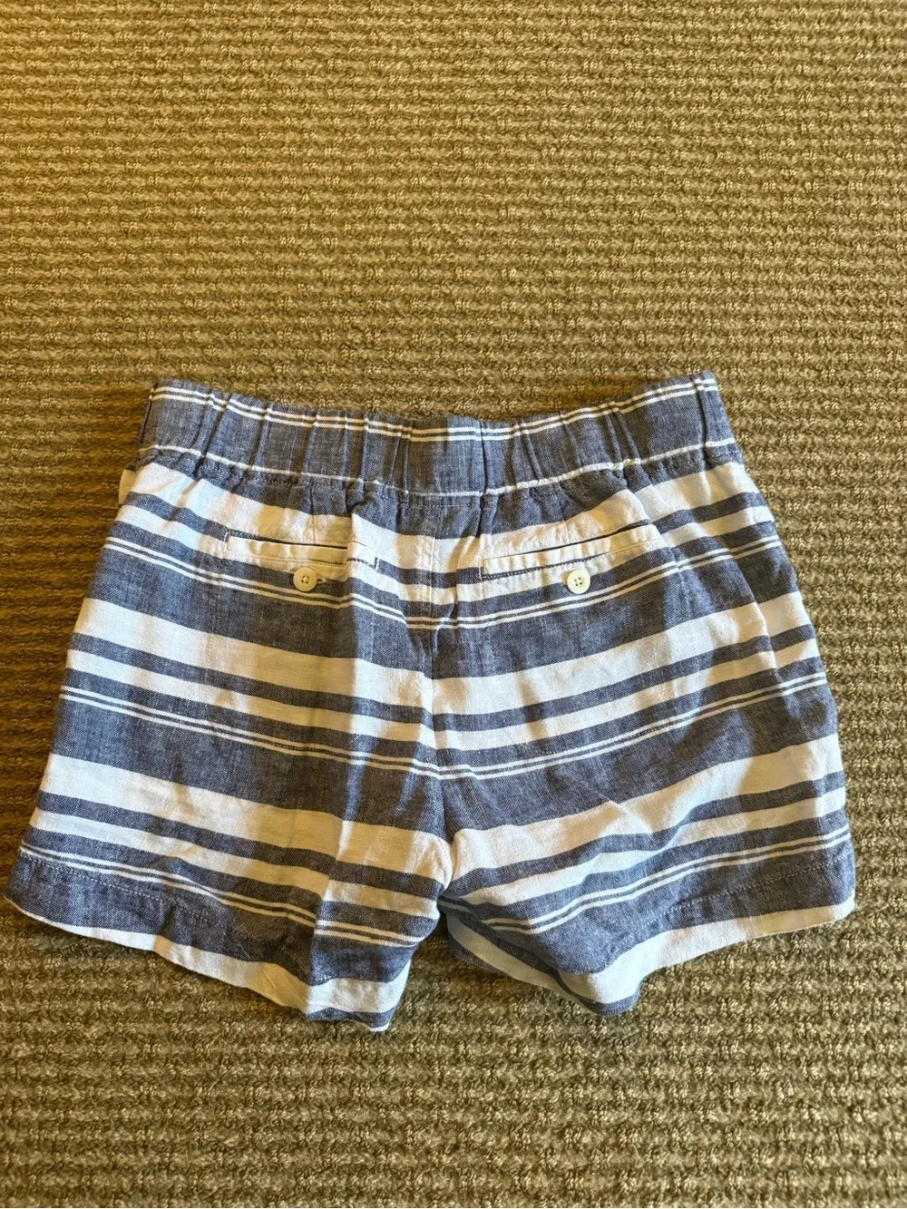 Athleta Blue and White Striped Women’s Shorts